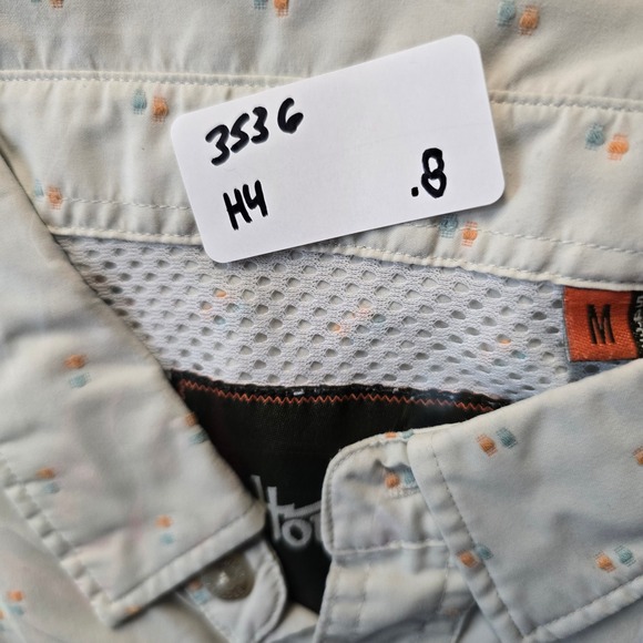 Howler Bros Mens Tech Short Sleeve Button Up‎ Shirt Medium Pattern - Picture 9 of 9